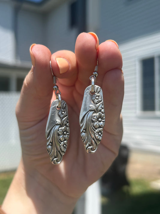 Evening Star Silverware Earrings