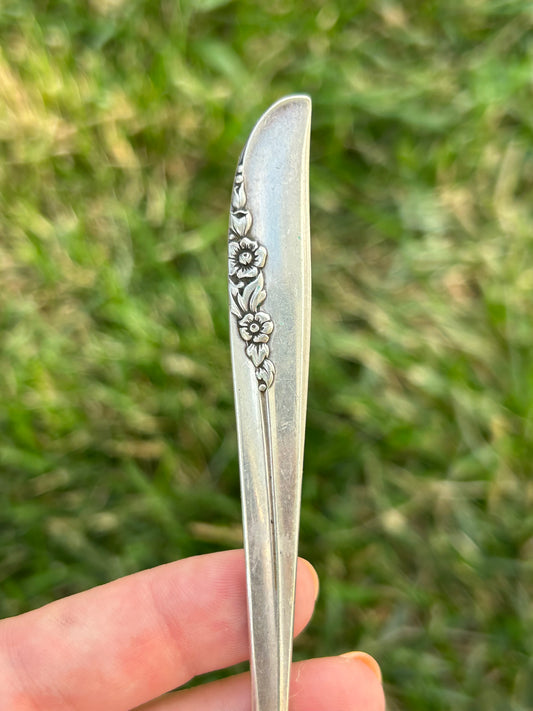 Lilac Time Spoon Ring