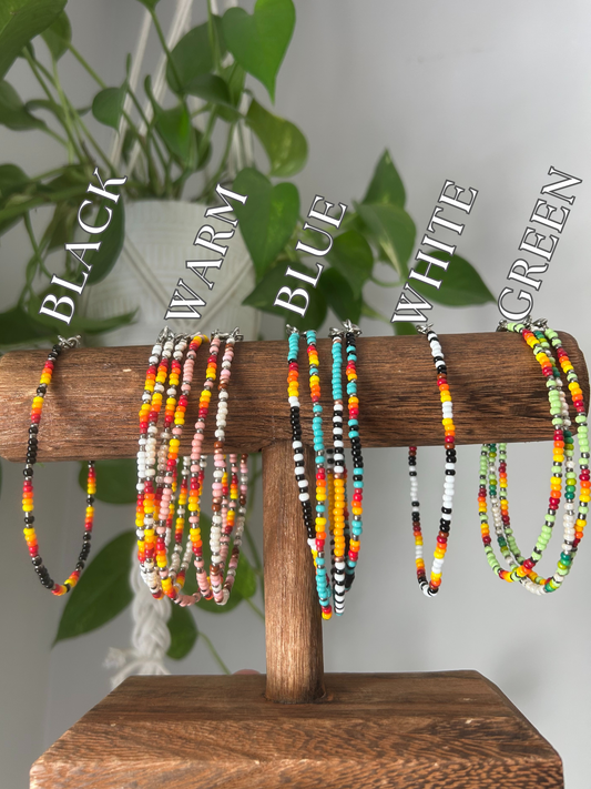 Beaded Clasp Anklets