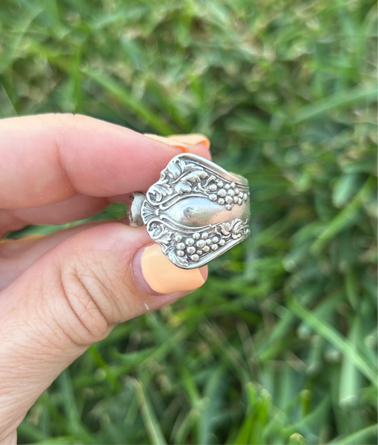 Grape Harvest Spoon Ring