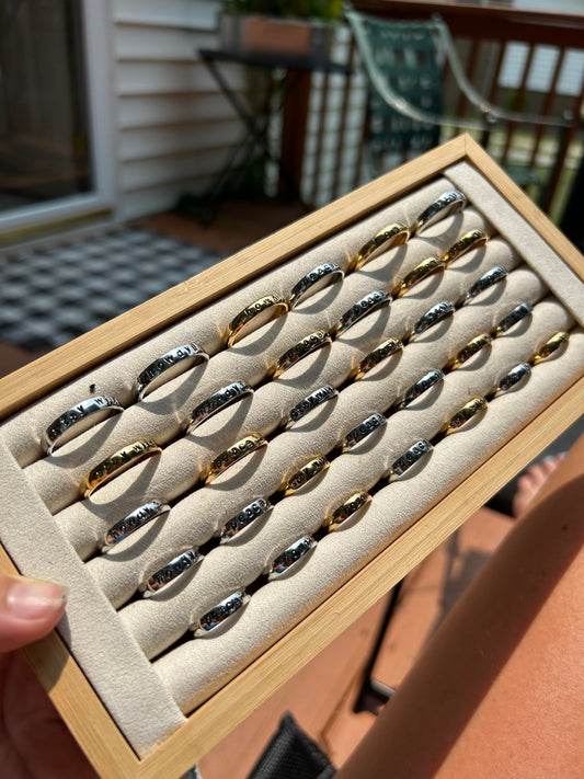Custom Stamped Rings (Gold & Silver)
