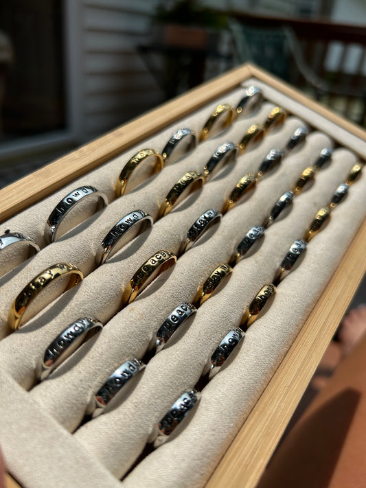 Custom Stamped Rings (Gold & Silver)