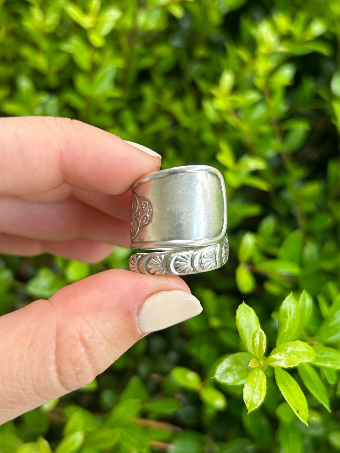 Shell Elegance Spoon Ring