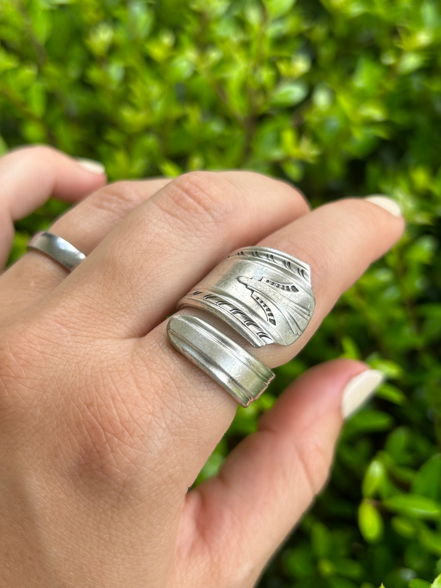 Tribal Wrap Spoon Ring