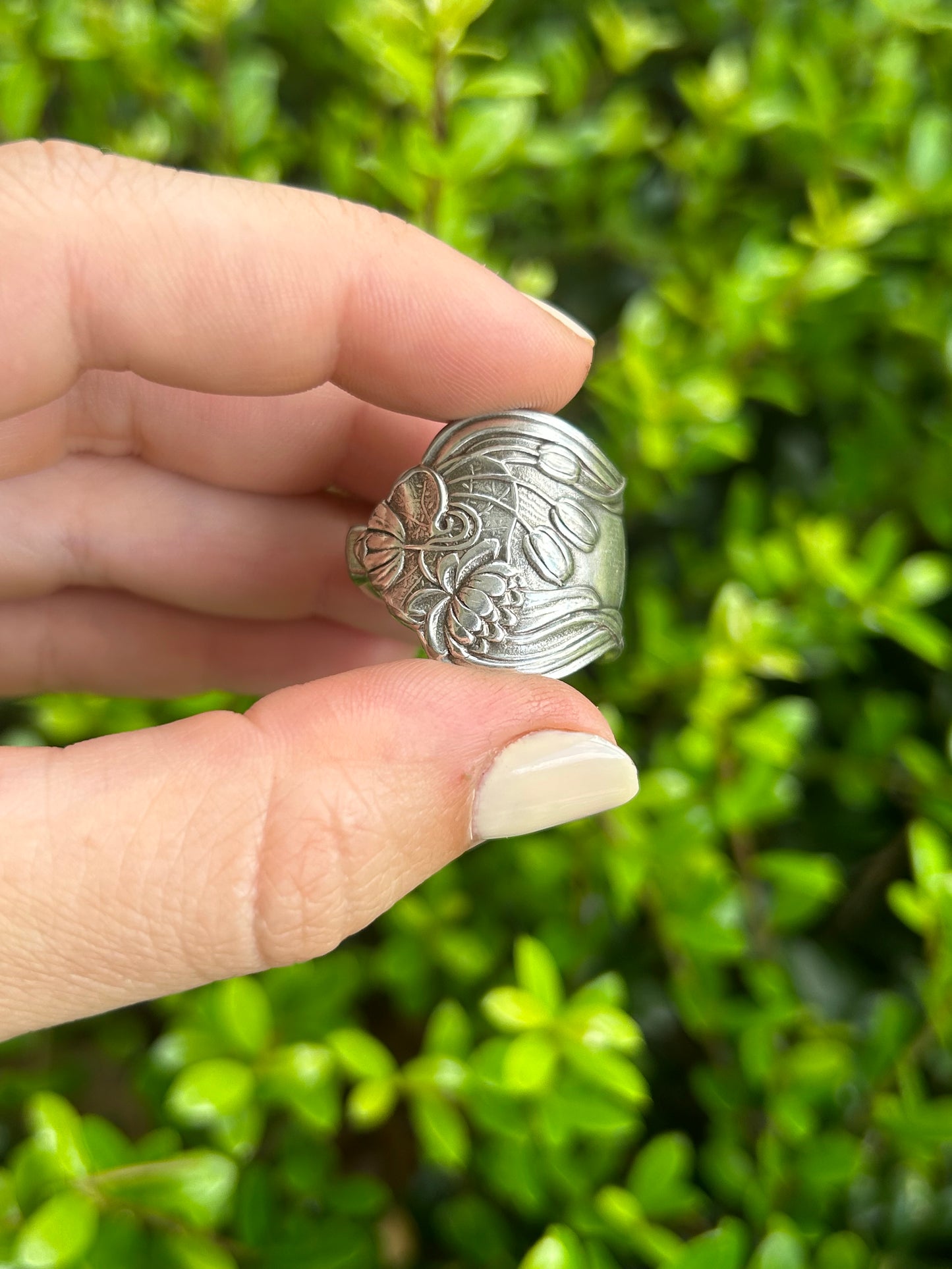 Water Lily Spoon Ring