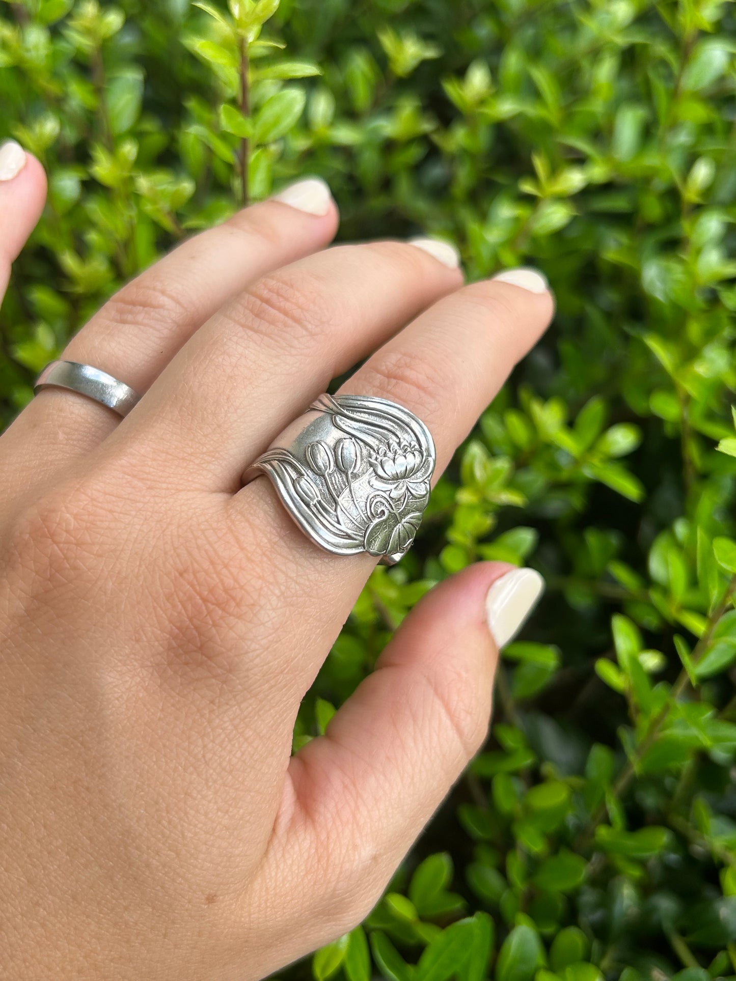 Water Lily Spoon Ring