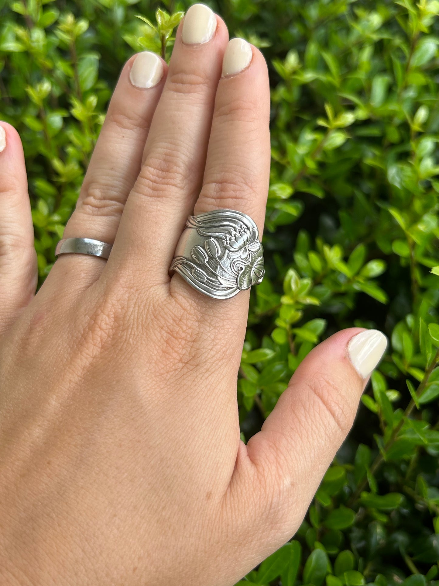 Water Lily Spoon Ring