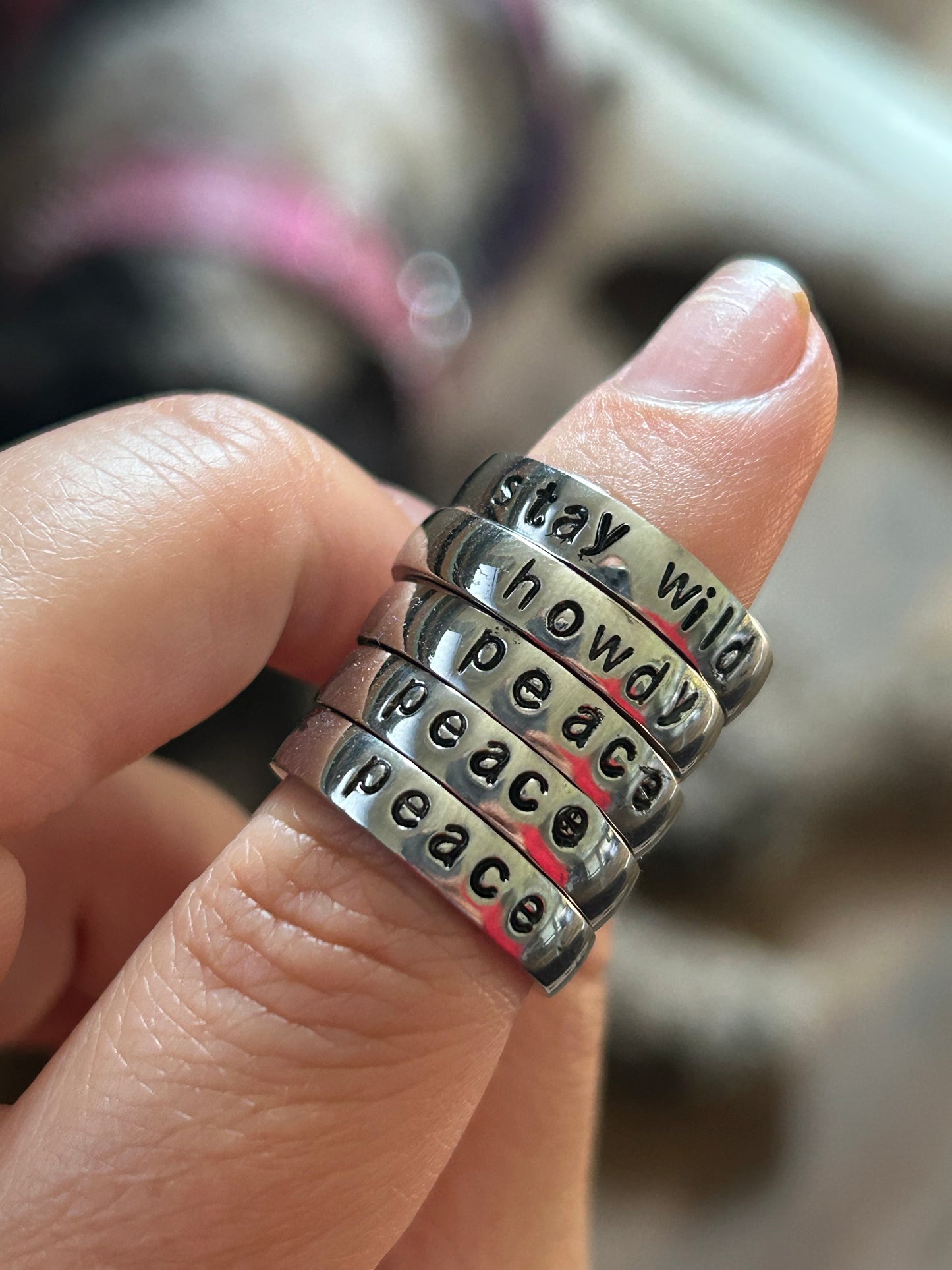 Stamped Rings (Gold & Silver)