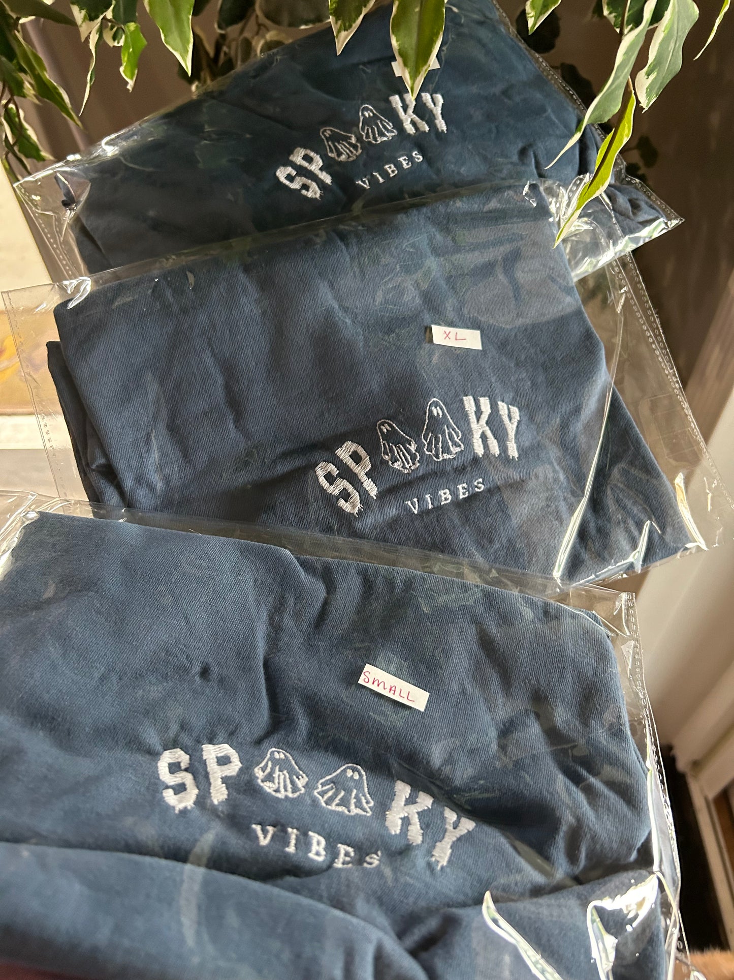 Spooky Vibes Embroidered T-Shirt