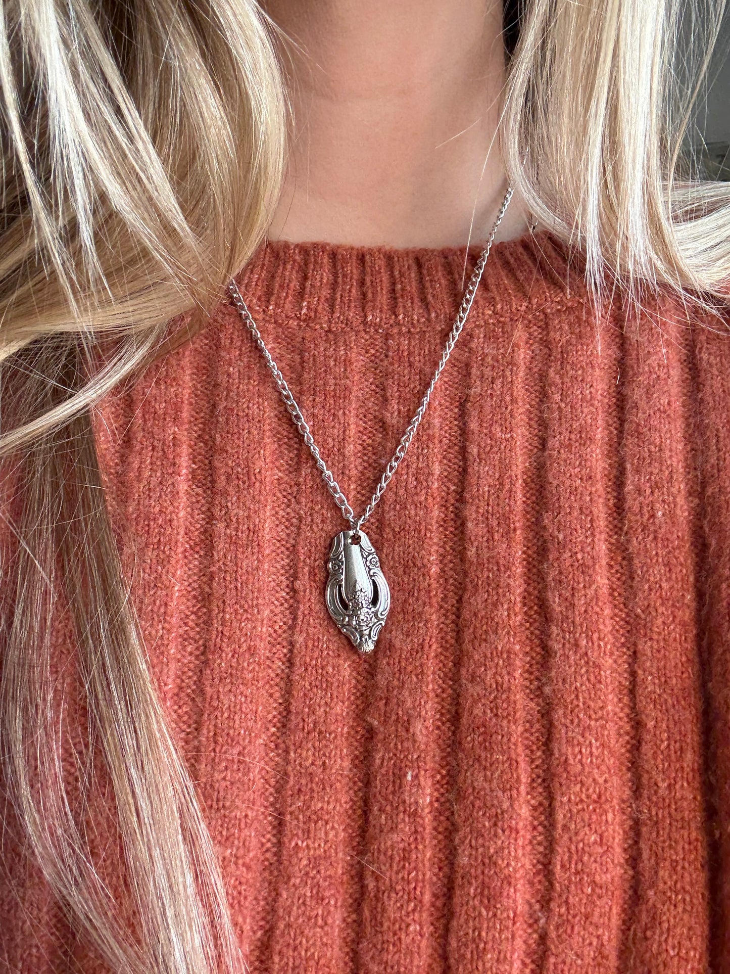 Assorted Silverware Chain Necklaces