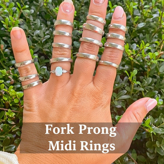 Recycled Fork Tine Midi Pinky Ring