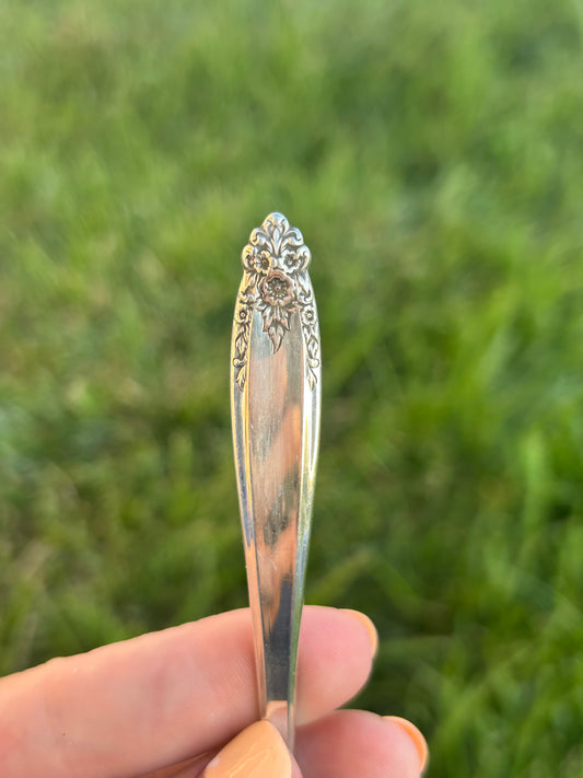 Sterling Silver Golden Prelude Spoon Ring