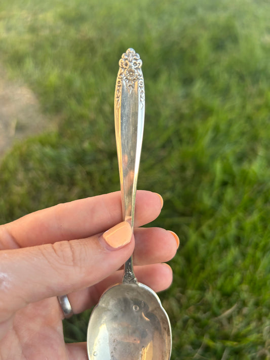 Sterling Silver Golden Prelude Spoon Ring