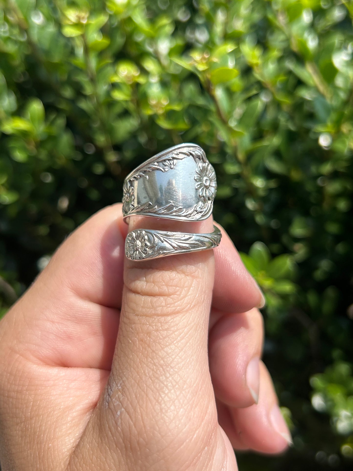 Marguerite Sterling Silver Spoon Ring