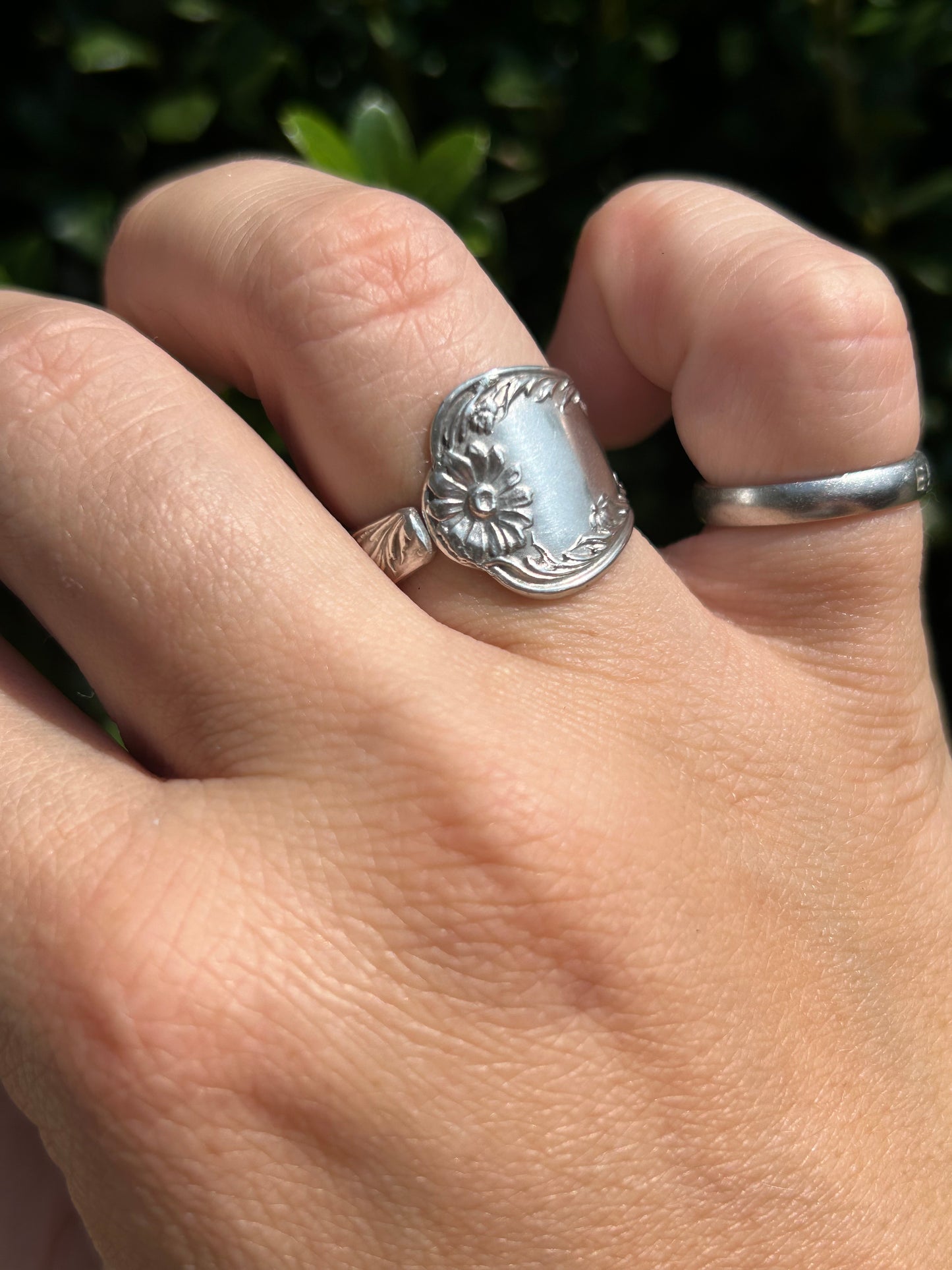 Marguerite Sterling Silver Spoon Ring