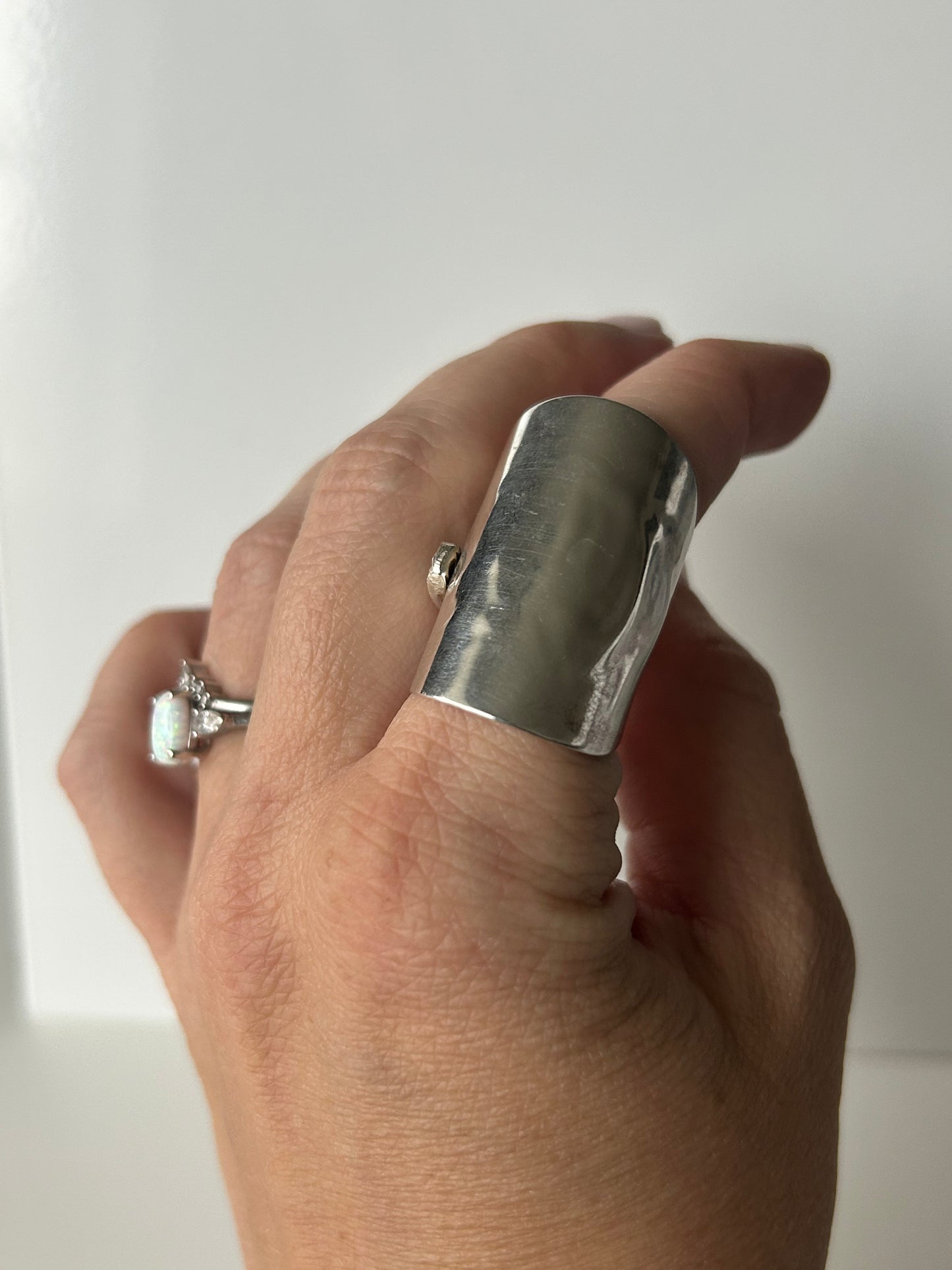 Sterling Silver Spoon Bowl Ring