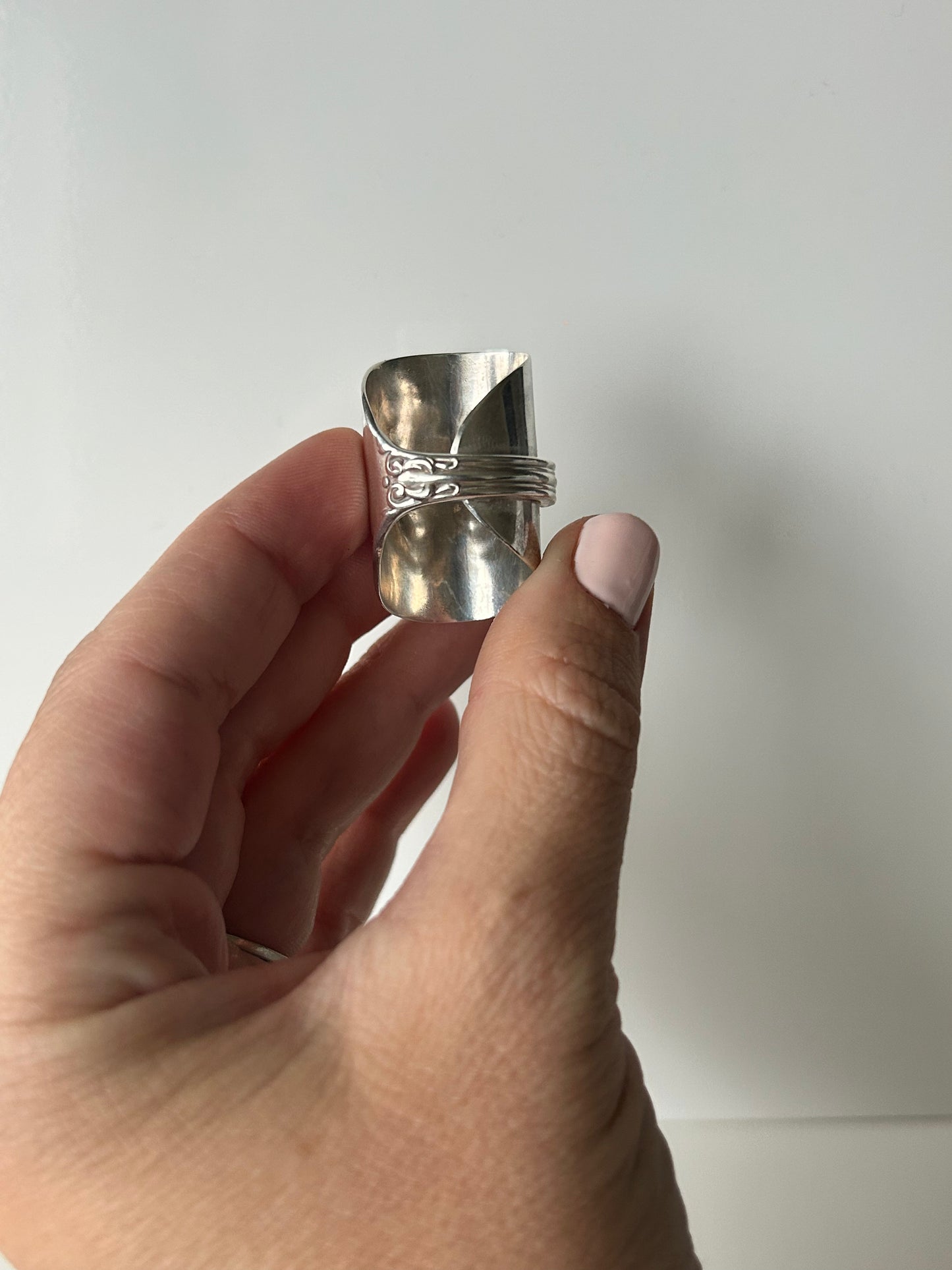Sterling Silver Spoon Bowl Ring