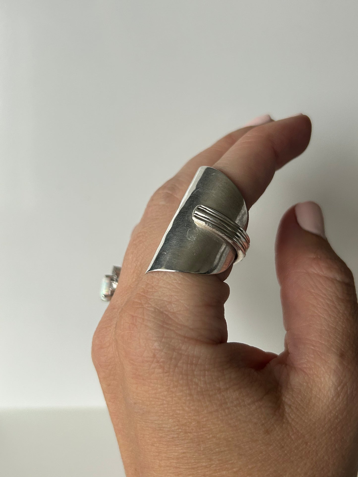 Sterling Silver Spoon Bowl Ring