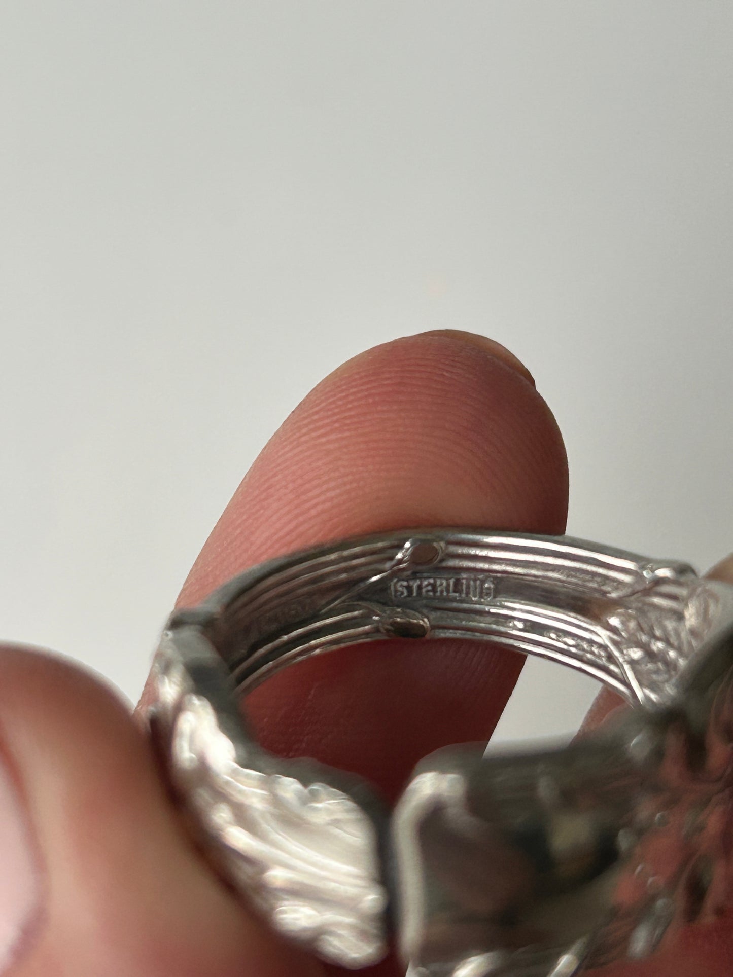 Orange Blossom Sterling Silver Mid-Section Ring