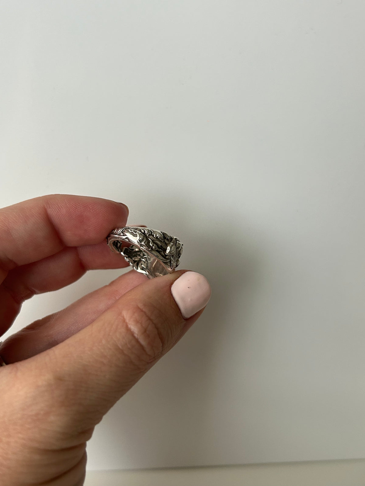 Sterling Silver Les Six Fleurs Spoon Ring