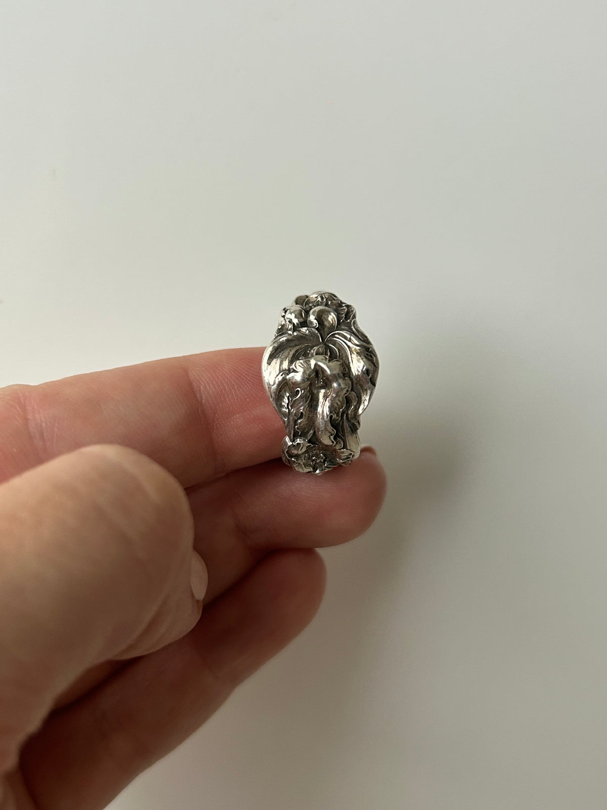 Sterling Silver Les Six Fleurs Spoon Ring