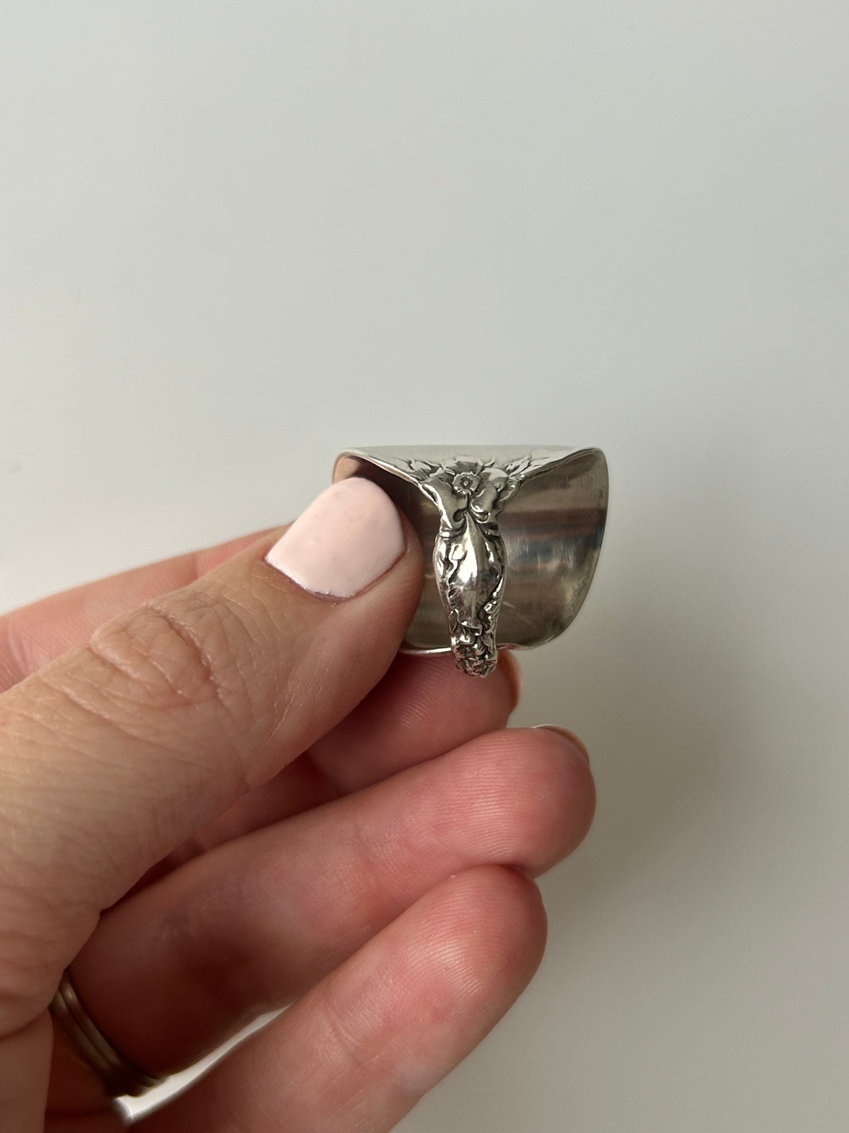 Sterling Silver Les Six Fleurs Spoon Bowl Ring #1