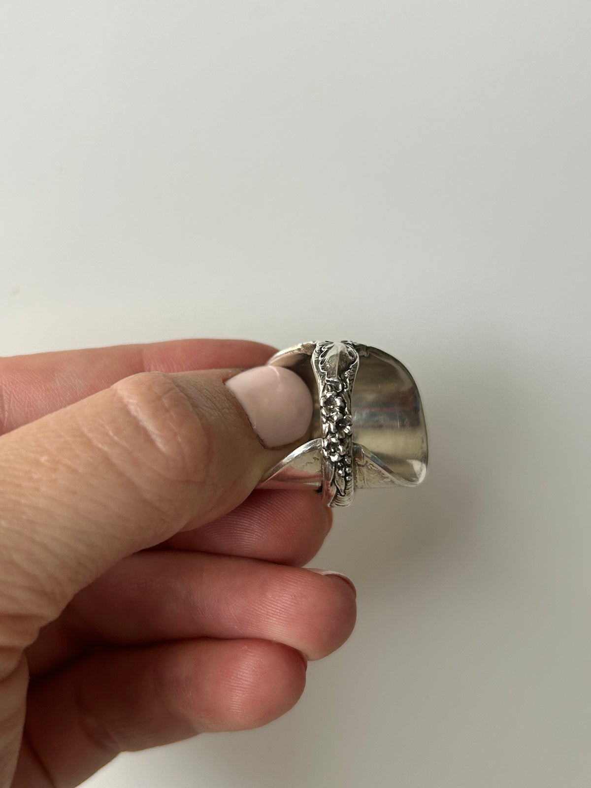 Sterling Silver Les Six Fleurs Spoon Bowl Ring #1