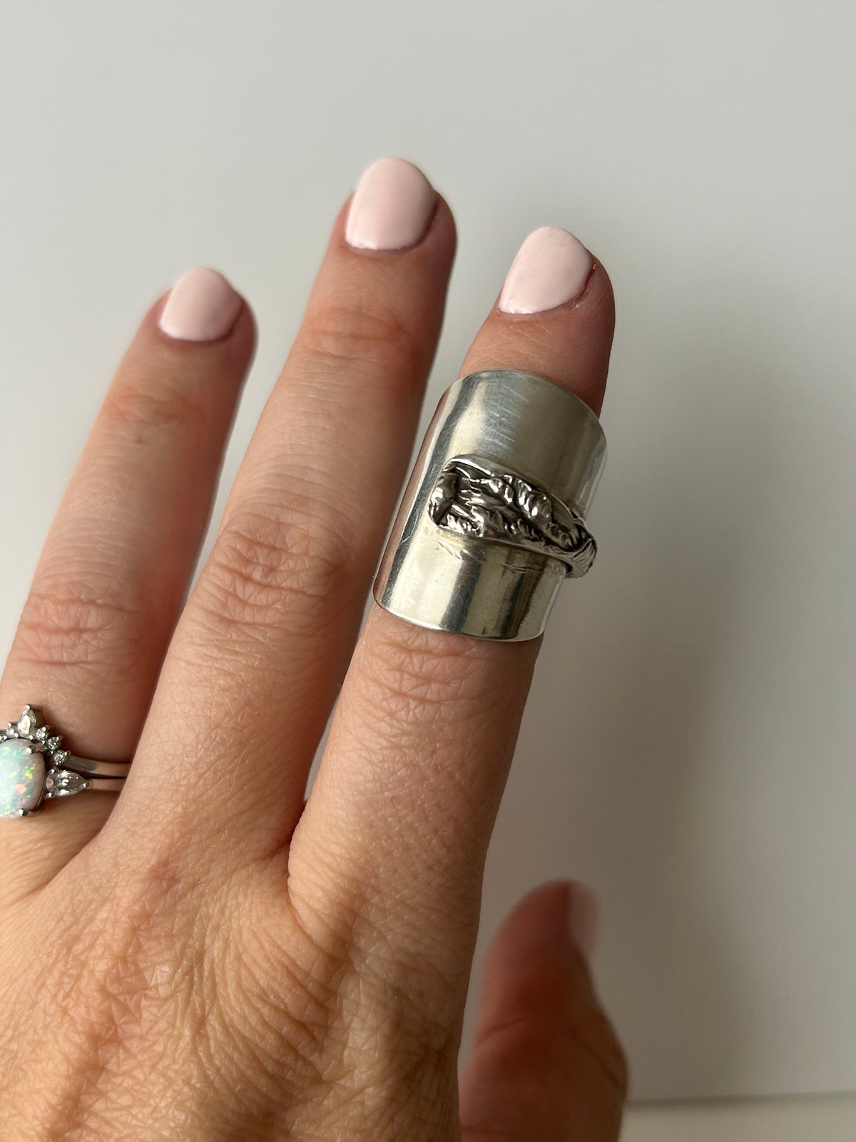 Sterling Silver Les Six Fleurs Spoon Bowl Ring #2