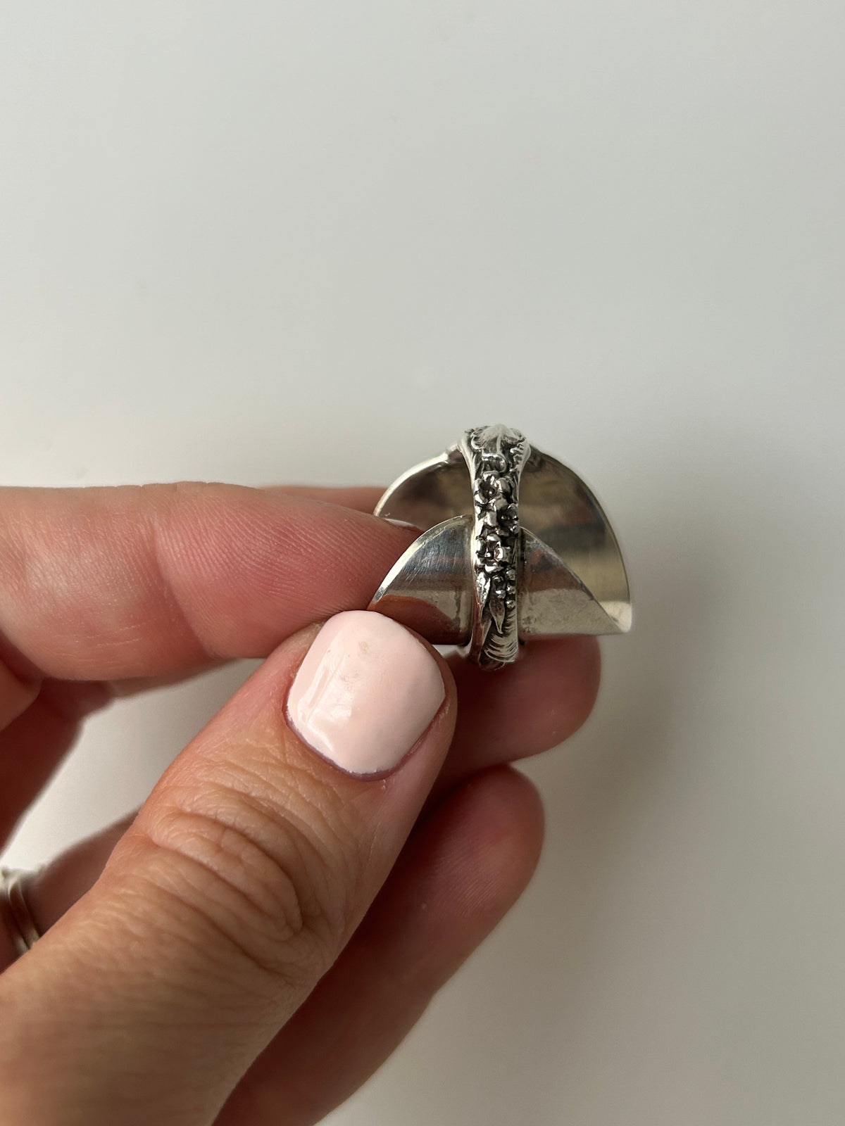 Sterling Silver Les Six Fleurs Spoon Bowl Ring #2