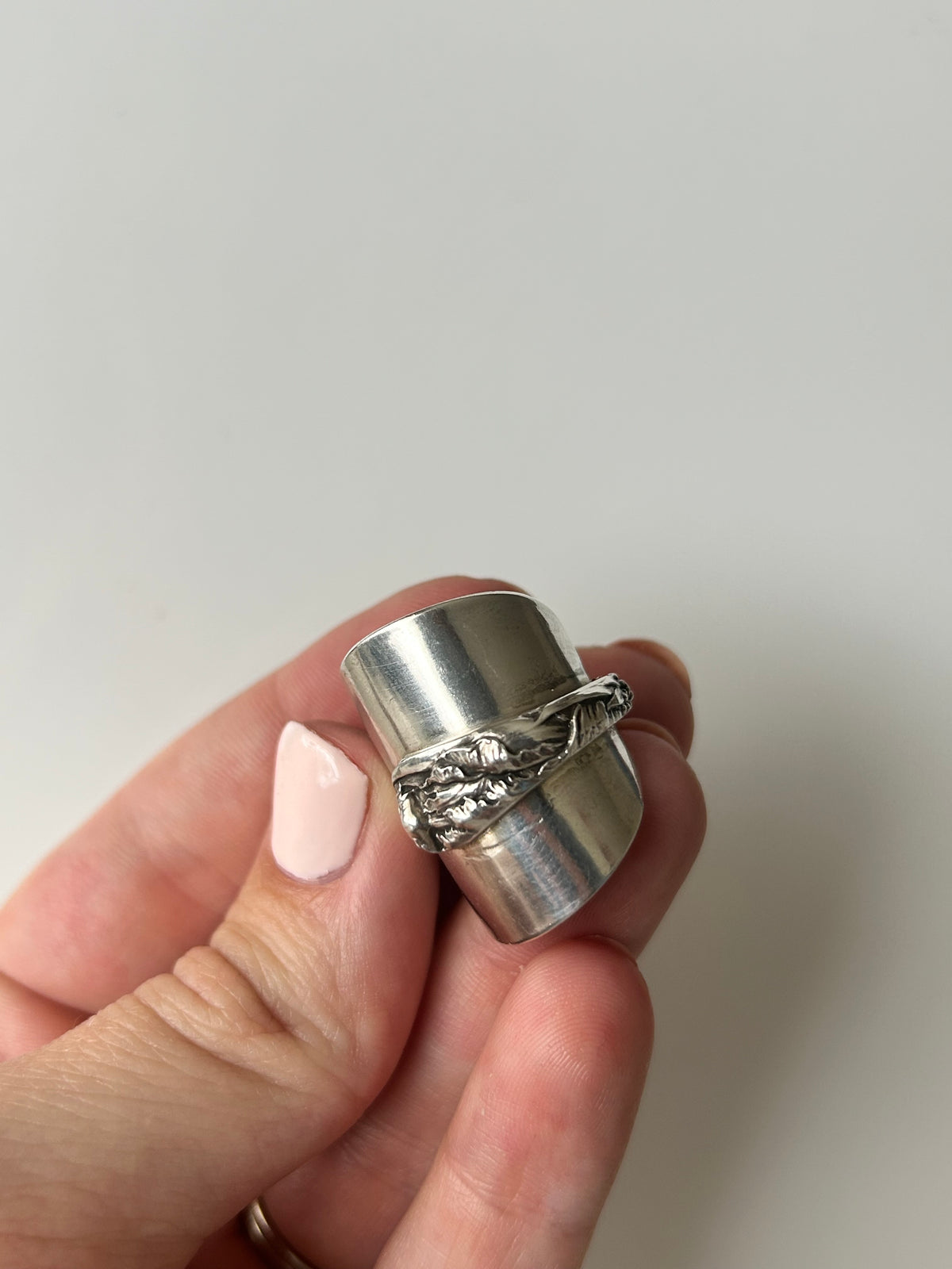 Sterling Silver Les Six Fleurs Spoon Bowl Ring #2