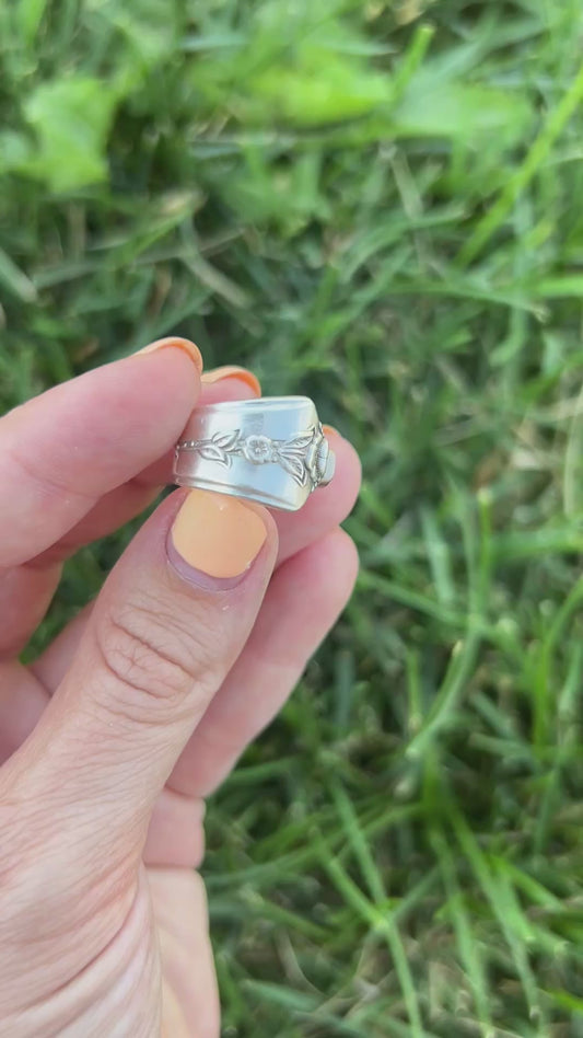 Rose Stem Spoon Ring