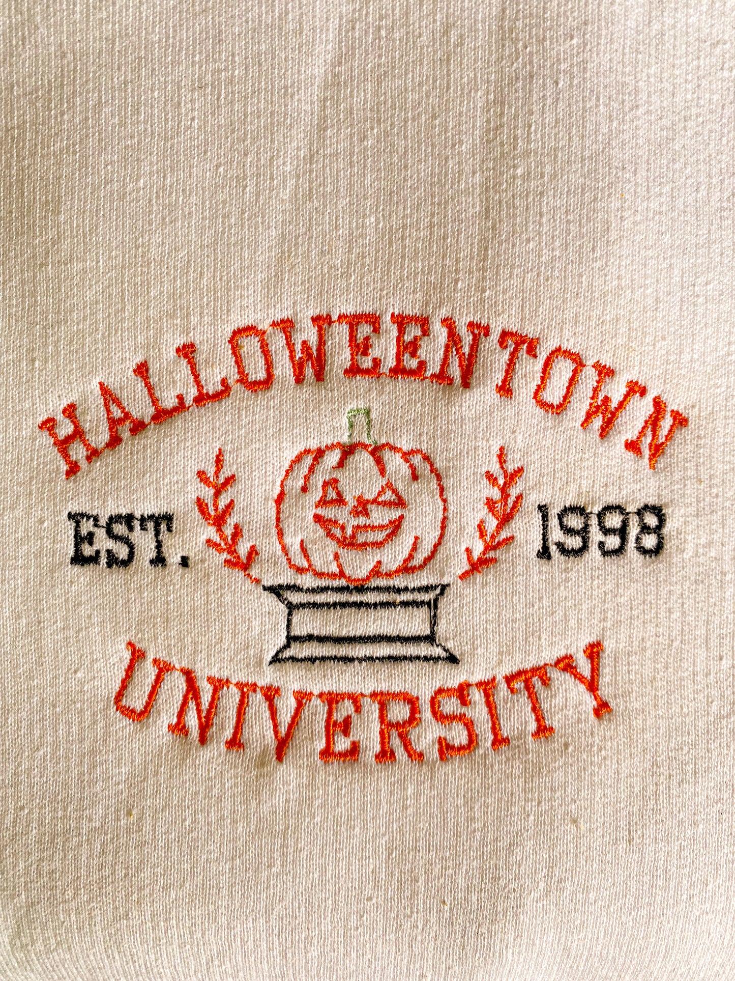 Halloween Town Embroidered Crewneck